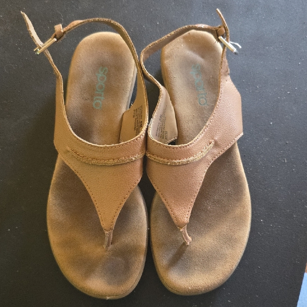 Brown Leather Sandals Size 6